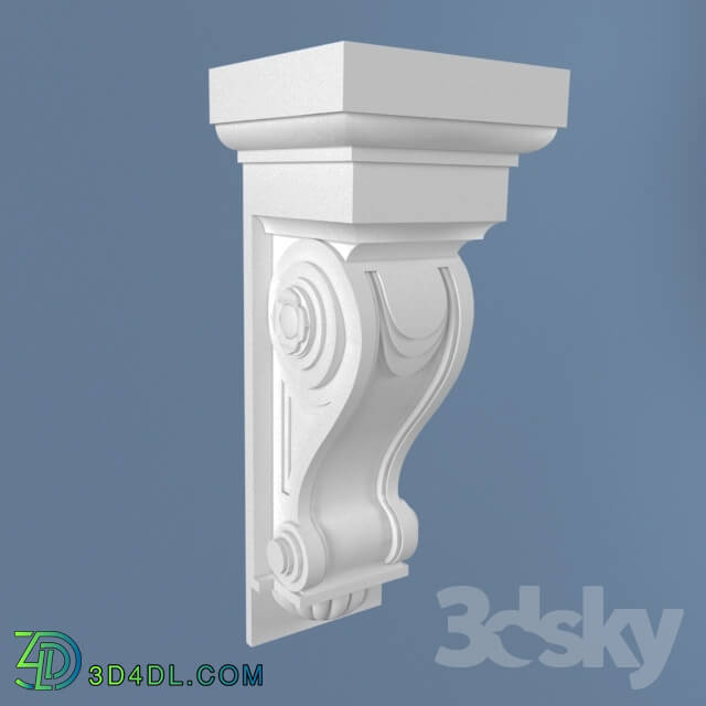 Decorative plaster - bracket for facade