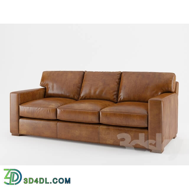 Sofa - Crate _ Barrel _ Axis Leather 3-seat sofa