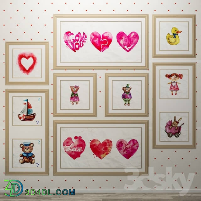 Miscellaneous - Collection of paintings for children__39_s rooms