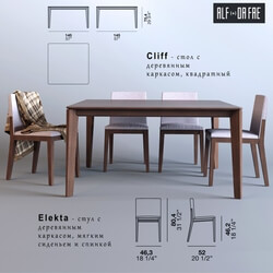 Table _ Chair - Cliff table and chair Elekta _Alf _ Dafrè_ 