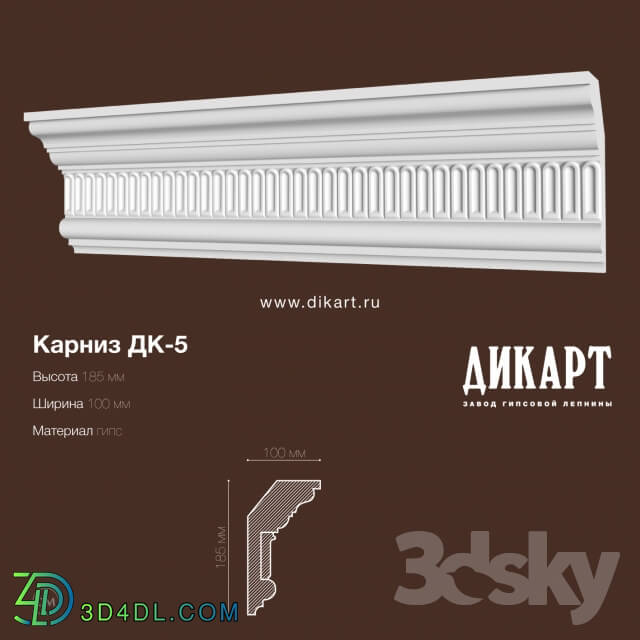 Decorative plaster - DK-5_185x100mm