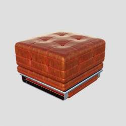 Other soft seating - Old leather Pouf 