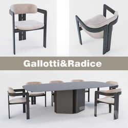 Table _ Chair - Gallotti _ Radice 0414 _ Eyl 