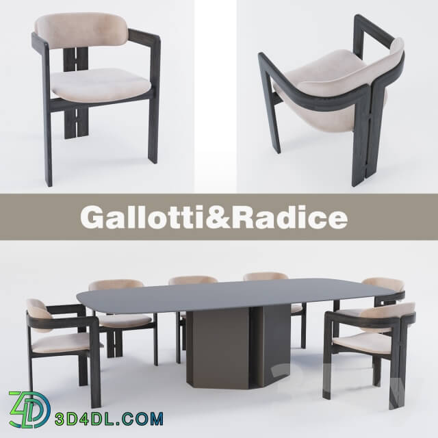 Table _ Chair - Gallotti _ Radice 0414 _ Eyl