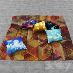Other decorative objects - Cushions on the carpet 