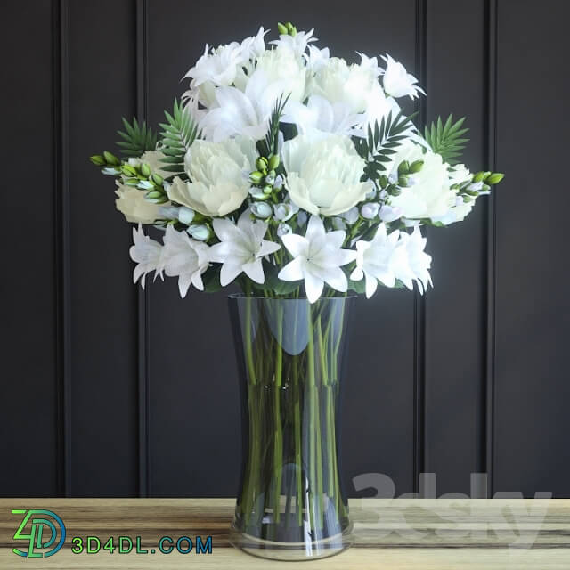 Plant - Bouquet of roses and gerberas