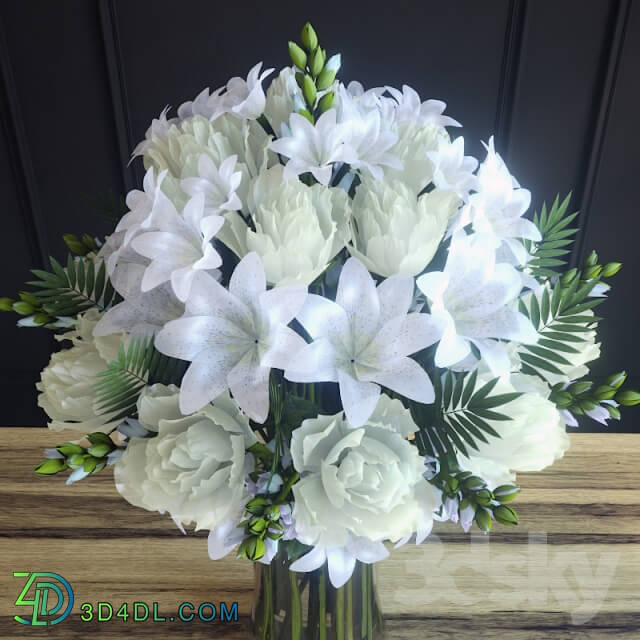 Plant - Bouquet of roses and gerberas