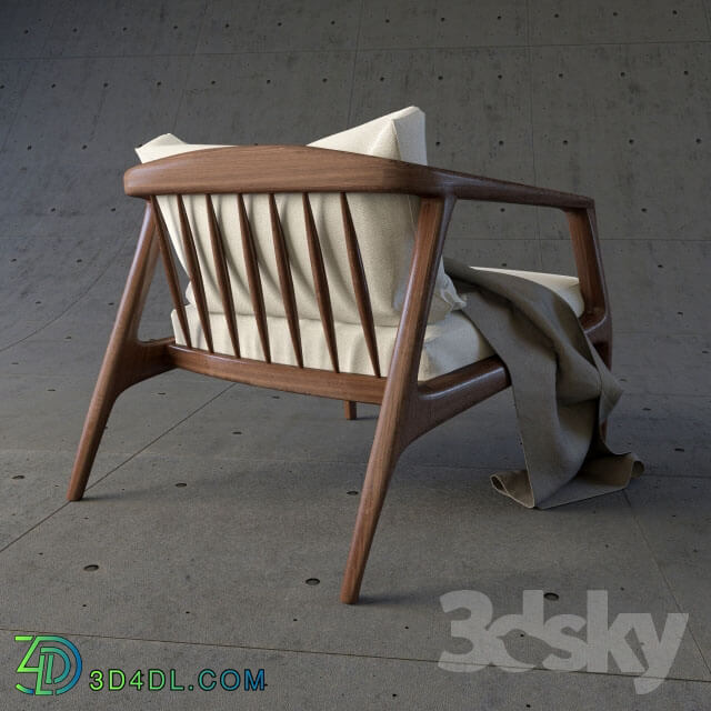 Arm chair - Lounge chair. Milo Baughman