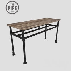 Table - Wooden table the pipe 