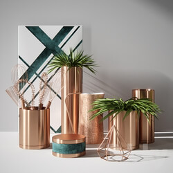 Decorative set - Vase copper 