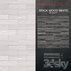 Other decorative objects - 3d Panel Brick wood White 