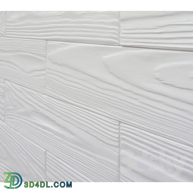 Other decorative objects - 3d Panel Brick wood White