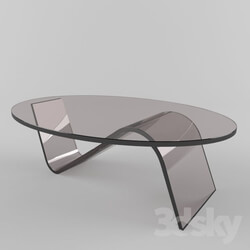 Table - Modern Glass Alissa Coffee Table 