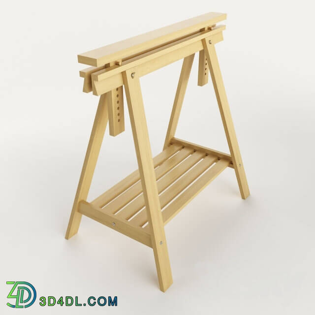 Table - Wooden trestle