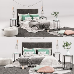 Bed - Decorative Bedroom Set 02 