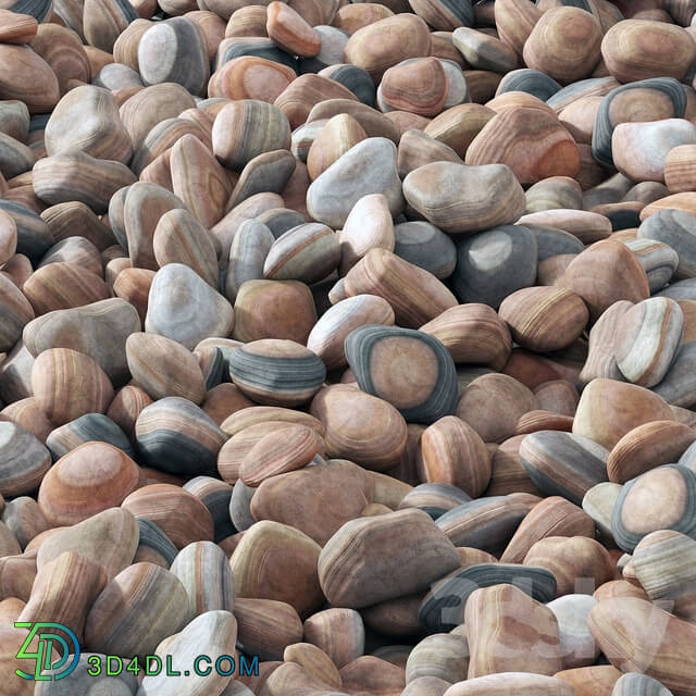 Other architectural elements - Collection pebble river _ Collection of river pebbles