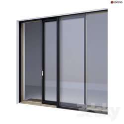 Windows - Wood-aluminum sliding stained-glass windows 4 