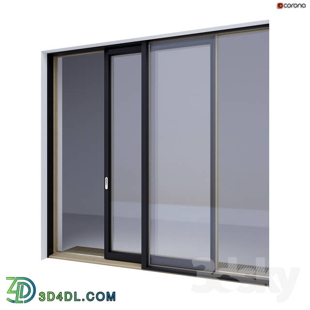 Windows - Wood-aluminum sliding stained-glass windows 4