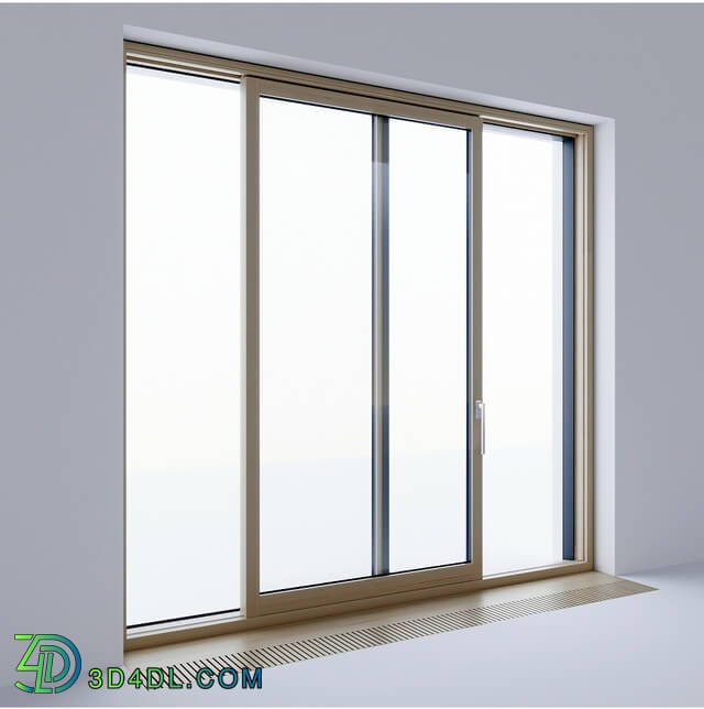 Windows - Wood-aluminum sliding stained-glass windows 4