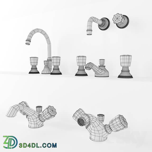 Faucet - Mixers Devon _ Devon Black morris - set01