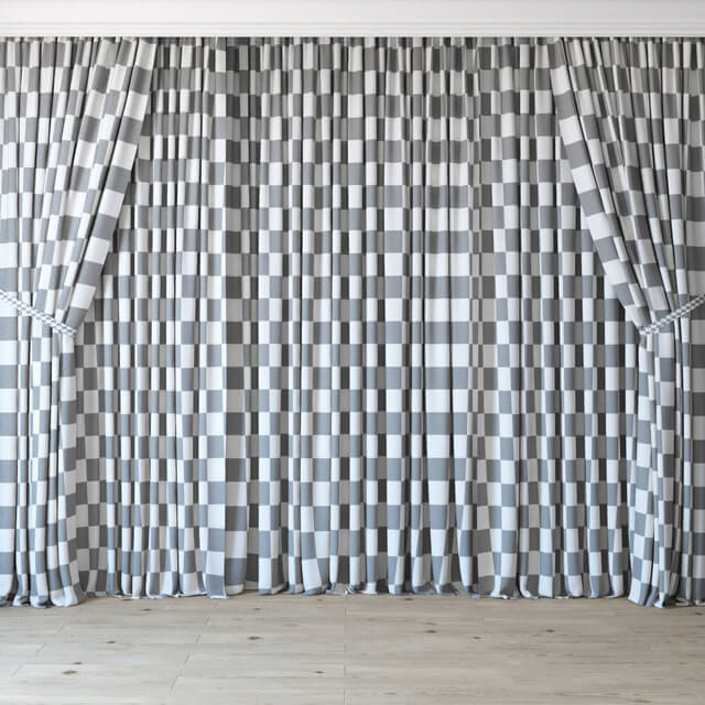 Curtain - Curtains with tulle set 3 in 1