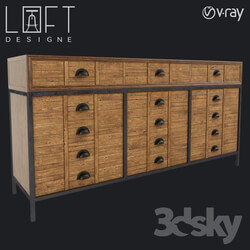 Sideboard _ Chest of drawer - Chest LoftDesigne 7168 model 