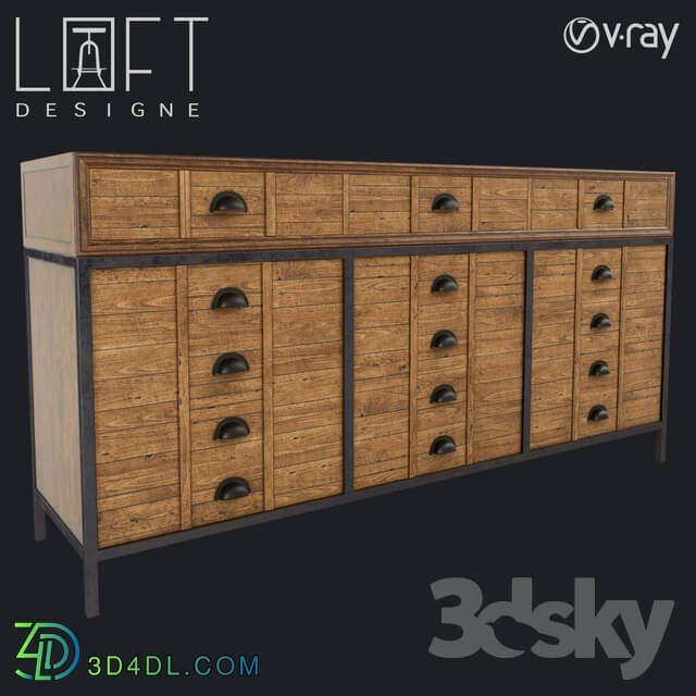Sideboard _ Chest of drawer - Chest LoftDesigne 7168 model
