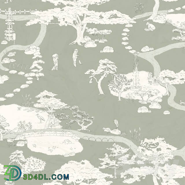 Wall covering - SandBerg Nippon Kenrokuen Wallpaper