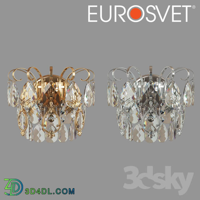 Wall light - OM Bra with Eurosvet Crystal 10081_2 Crystal
