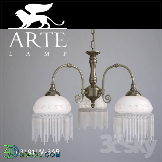 Ceiling light - Chandelier ARTE LAMP A3191LM-3AB