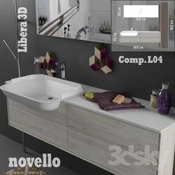 Bathroom furniture - Novello Libera 3D comp.L4 