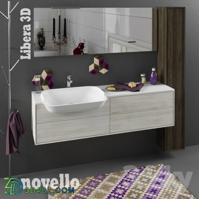 Bathroom furniture - Novello Libera 3D comp.L4