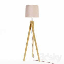 Floor lamp - Modern Wooden Floor Lamp _LB-10026_ 