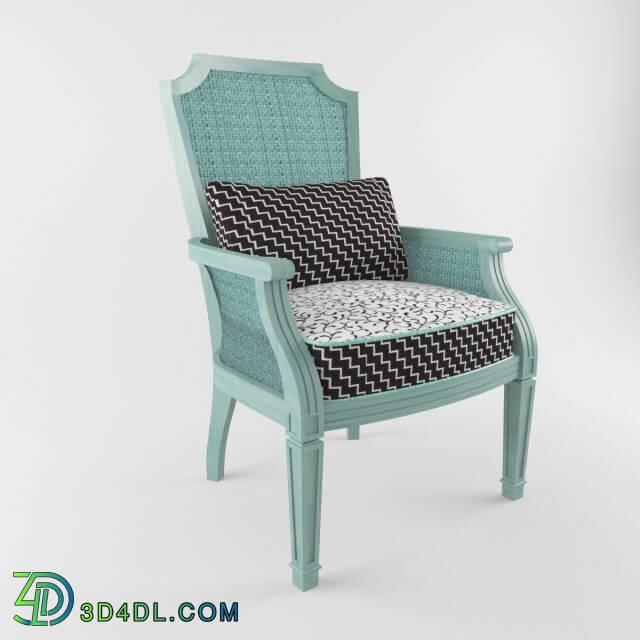 Chair - Aqua Cane Armchair