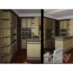 Wardrobe _ Display cabinets - wine Cabinet 