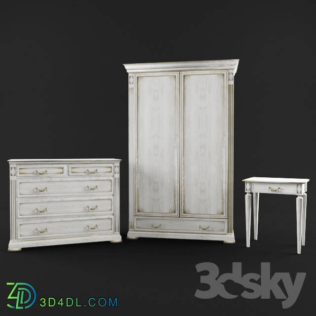 Wardrobe _ Display cabinets - set of bedroom furniture