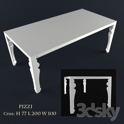 Table - Zebrano Pizzi 