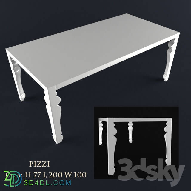 Table - Zebrano Pizzi