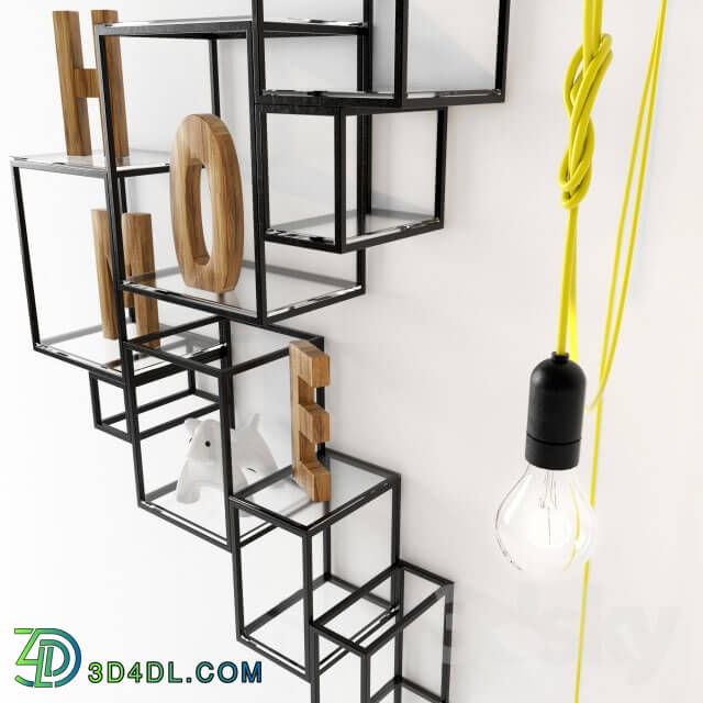 Other - Shelf metal decorative with decor