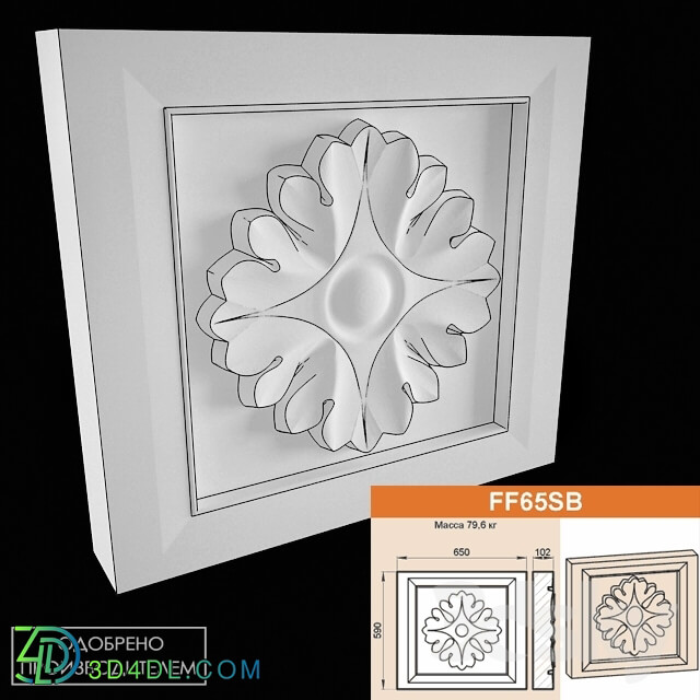 Decorative plaster - Door Panel