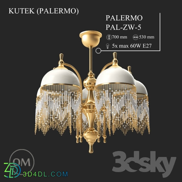 Ceiling light - KUTEK _PALERMO_ PAL-ZW-5