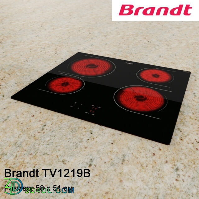 Kitchen appliance - Hobs Brandt TV 1219 B