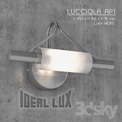 Wall light - Wall lamp Ideal Lux Lucciola AP1 