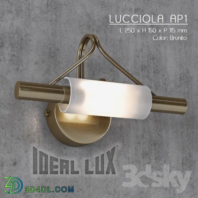 Wall light - Wall lamp Ideal Lux Lucciola AP1