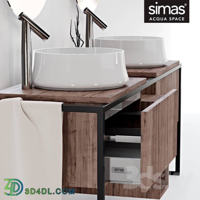 Bathroom furniture - Simas Sharp _amp_ Frame Set