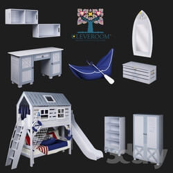 Full furniture set - A collection of children_s furniture_ _White Whale_ from CLEVEROOM 