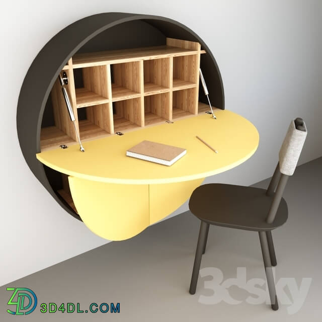 Table _ Chair - Pill Shelf _ Desk by etc.etc. EMKO