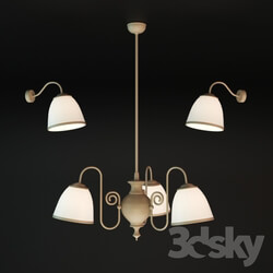 Ceiling light - Chandelier and sconces 