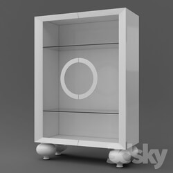 Wardrobe _ Display cabinets - OM Showcase FratelliBarri PALERMO in finishing white shiny varnish_ FB.DC.PL.60 