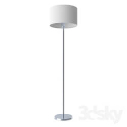 Floor lamp - 95174 Floor lamp PASTERI_ 1х60W _E27__ Ø380_ H1510_ nickel matt _ textile_ white_ copper 